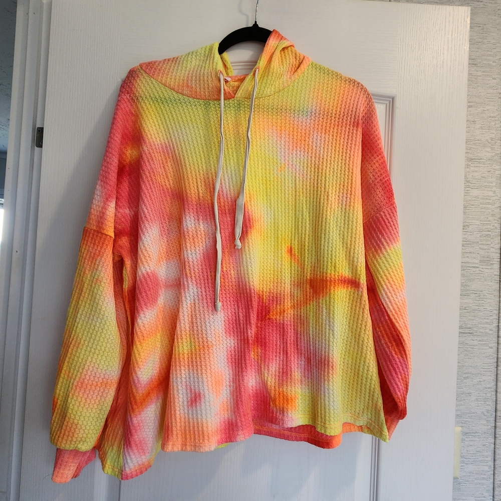 Pink Lily Multicolor Hoodie Size S Euc